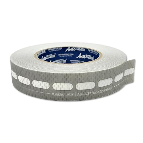 Wandbreite AntiDust Tape AD3528 mit Filter - 33m x 28mm Entlüftungsband für Stegplatten Stärke bis 8mm Unterkante