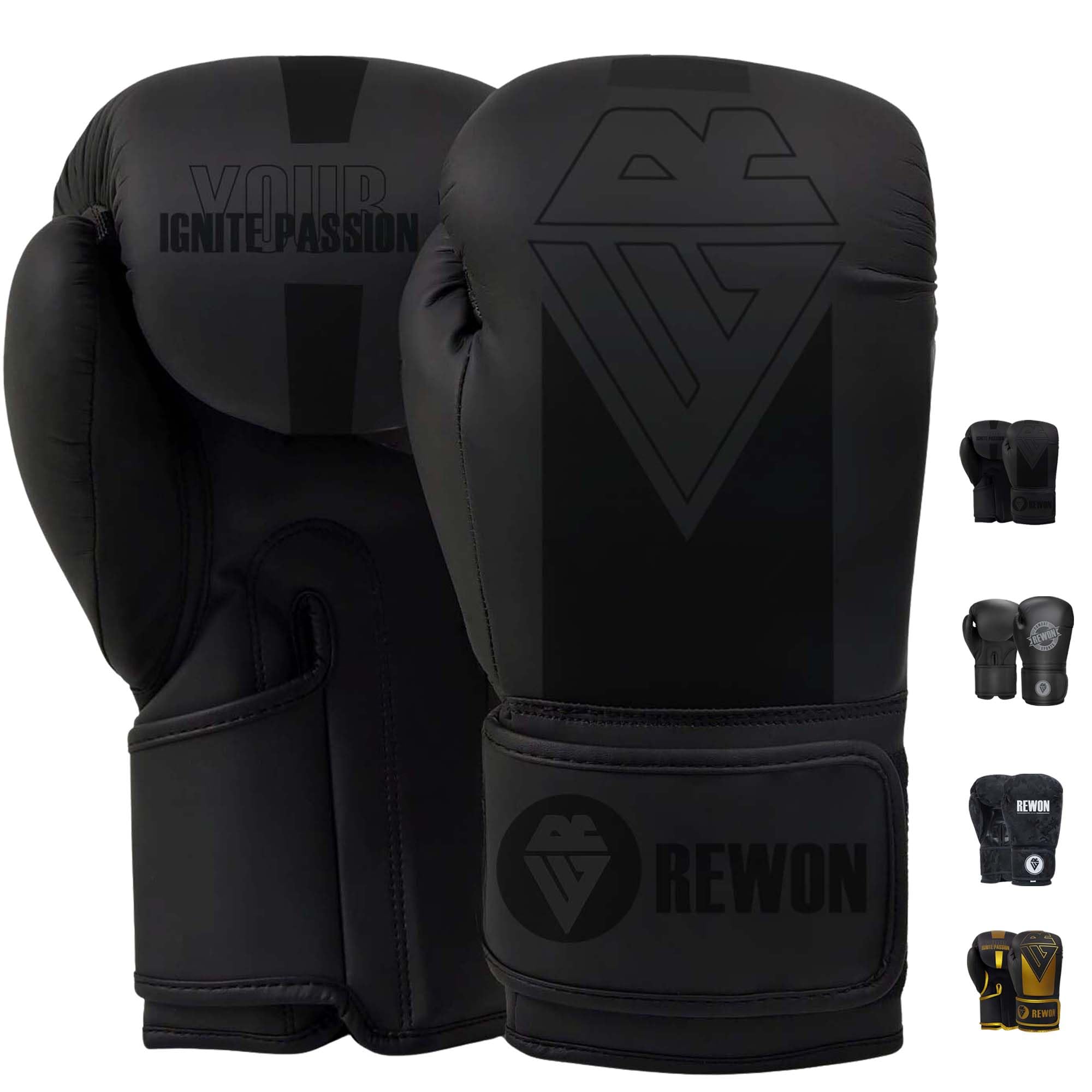 REWON Boxhandschuhe - Muay Thai Kickboxen Handschuhe, Boxhandschuhe Training für Männer Damen anfänger 8oz-16oz Sparring Boxsack Wettkampf