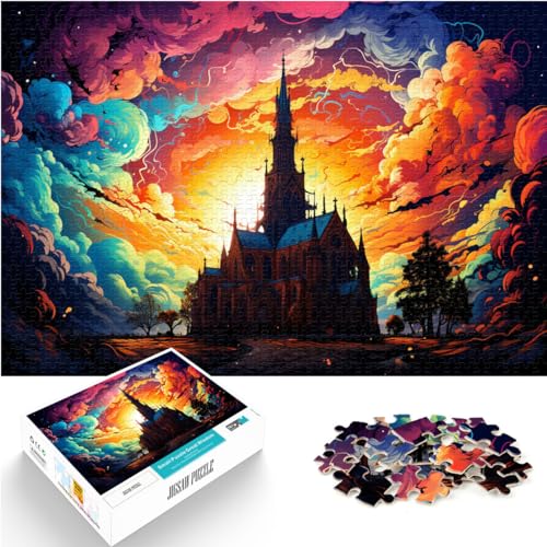 Puzzle | Puzzles Fantasie-Architekturkunst Puzzles 1000 Teile Holzpuzzle Wanddekoration Einzigartige Geburtstags 1000 Stück (50 x 75 cm)