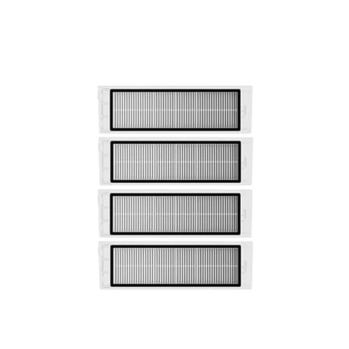 HEPA-Filter-Seitenbürste, Hauptbürste, Roboter-Staubsauger, kompatibel mit Roborock S50 S5 Max Staubsaugerzubehör (4 Filter)