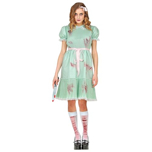 Widmann - Kostüm Killer-Puppe, Kleid, Gürtel, Stümpfe, Mottoparty, Halloween, Karneval