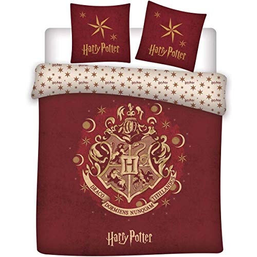 AYMAX S.P.R.L. Harry Potter Bettwäsche Set 240x220 cm Bettbezug mit 2 Kopfkissenbezug 63x63 cm