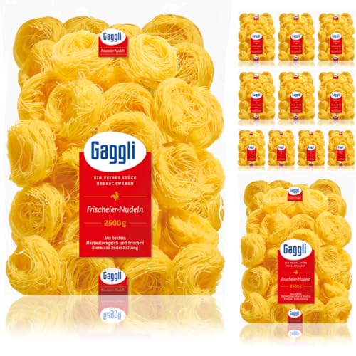 Gaggli Faden Nestchen pasta nudeln 2500 gramm x 12 Stück