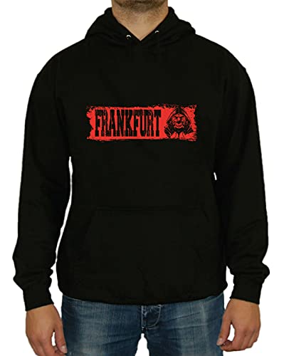 Artshirt Factory Frankfurt Hölle Kapu, Farbe: Schwarz, Größe: XL