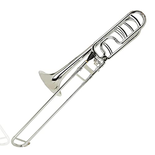 Trompete Messing Kunststoff Tenor-Posaune-Messing-Instrument In B-Wohnung Für Anfänger Und Professionelle Leistung (Color : 7)