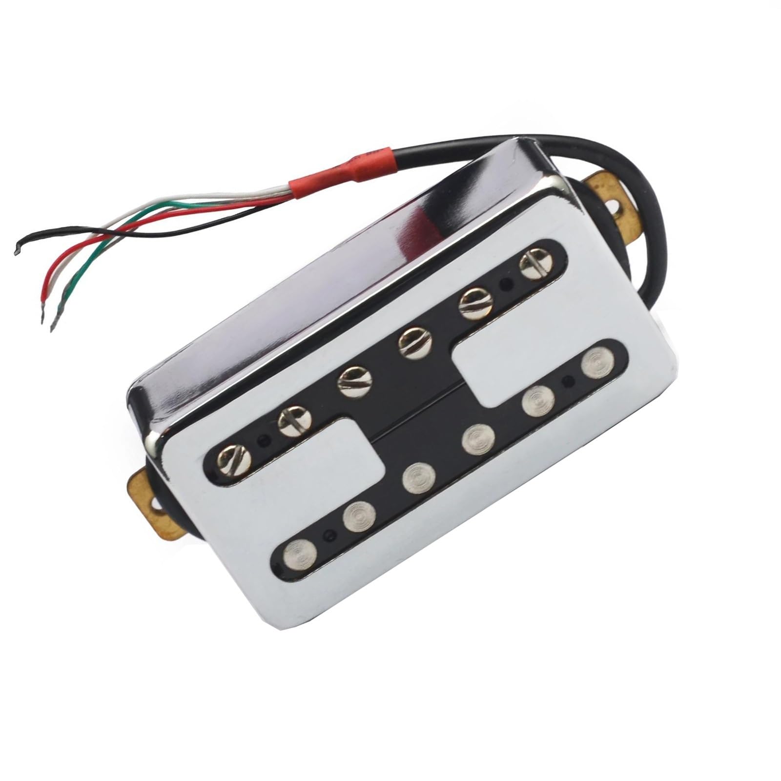 Chrom Messing Abdeckung E-Gitarre Humbucker Hals Pickup Spule Spliting Pickup Exquisite Teile Single-Coil-Tonabnehmer