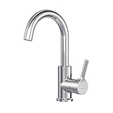 Wasserhahn Bad 360° Drehbar - Waschtischarmatur Hoch mit Drehbarem Auslauf - Waschtischmischer Langer Auslauf 180mm - Einhandmischer Waschbecken für Küche, Badezimmer - AM.PM X-Joy S FXB02700, Chrom