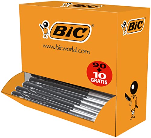 BIC Druckkugelschreiber M10 clic, schwarz, VALUE PACK