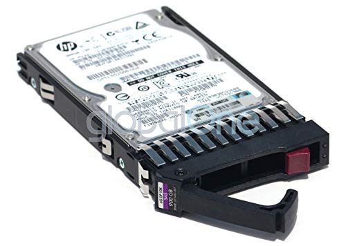 HPE HP 718159-001 Festplatte (900 GB, 10.000 U/min, 6G, SAS, 2,5 Zoll-Festplatte, mit Tray), 1 Jahr Garantie (Generalüberholt)