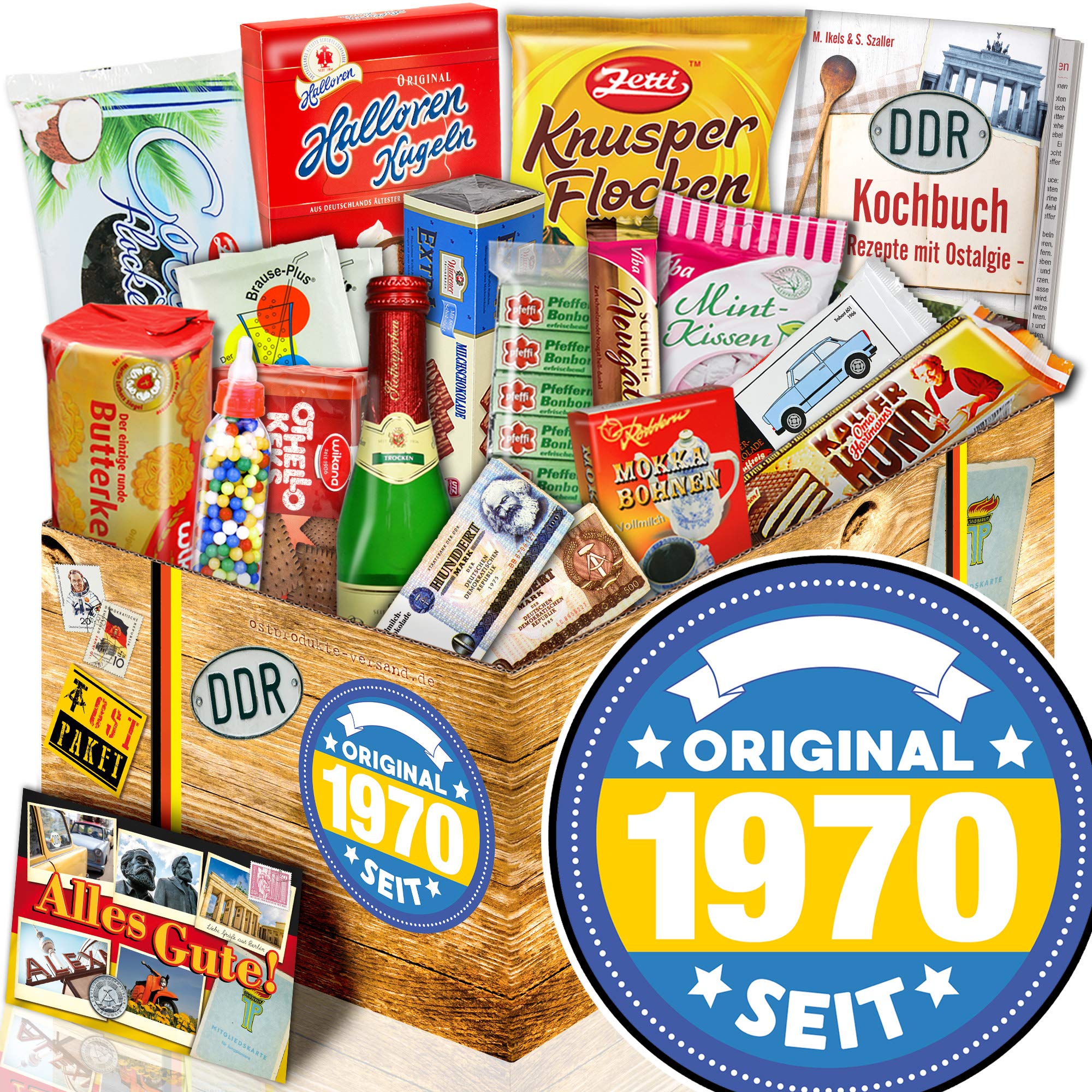 ostprodukte-versand Original seit 1970 - Süße Ostbox - 1970 Geschenk Mann