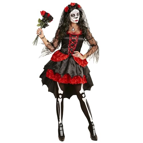 Widmann 11009587 Erwachsenen Kostüm Dia De Los Muertos Braut, womens, S