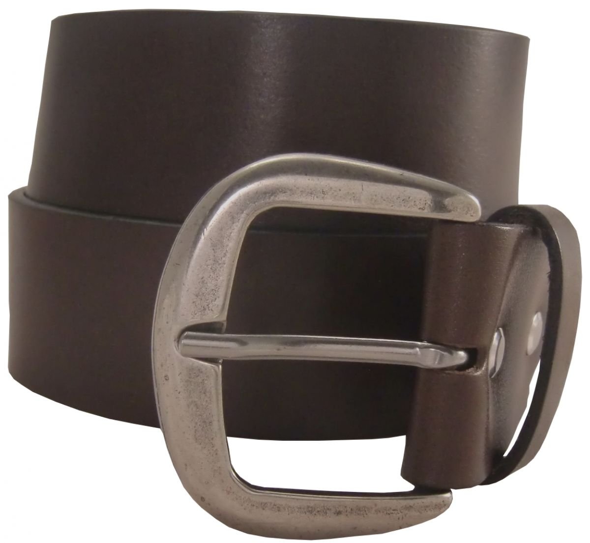 BELTINGER Jeansgürtel aus Vollrindleder 4,5 cm | Breiter Ledergürtel für Damen Herren 45mm | Leder-Gürtel aus echtem Leder | Braun 115cm