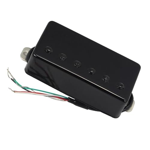 Humbucker-Tonabnehmer Für E-Gitarre, Keramik-Magnet, Hals Oder Steg, Schwarz/Gold e gitarren tonabnehmer (Color : Black Bridge)