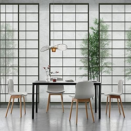 Gemusterte Gittertür Bamboo Forest Yoga Teehaus 3D Tapeten Wanddekoration Fototapete Sofas Wohnzimmer Wandbild Schlafzimmer-350cm×256cm