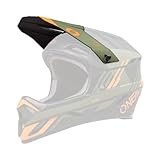 O'NEAL | Mountainbike-Ersatzteile | MTB Motocross | Ersatzschirm für den Backflip Helmet Strike V.23 | Spare Visor Backflip Helmet Strike V.23 | Schwarz Orange Olive | One Size