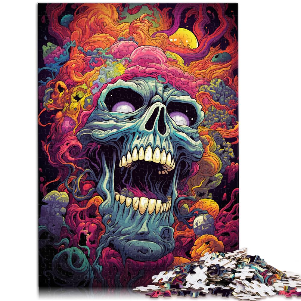 Puzzle Bunte Fantasy-Monster 1000 Teile für Erwachsene Schwierige Puzzles Holzpuzzle Dekomprimierendes geistiges Lernspielzeug 1000 Teile (50 x 75 cm)