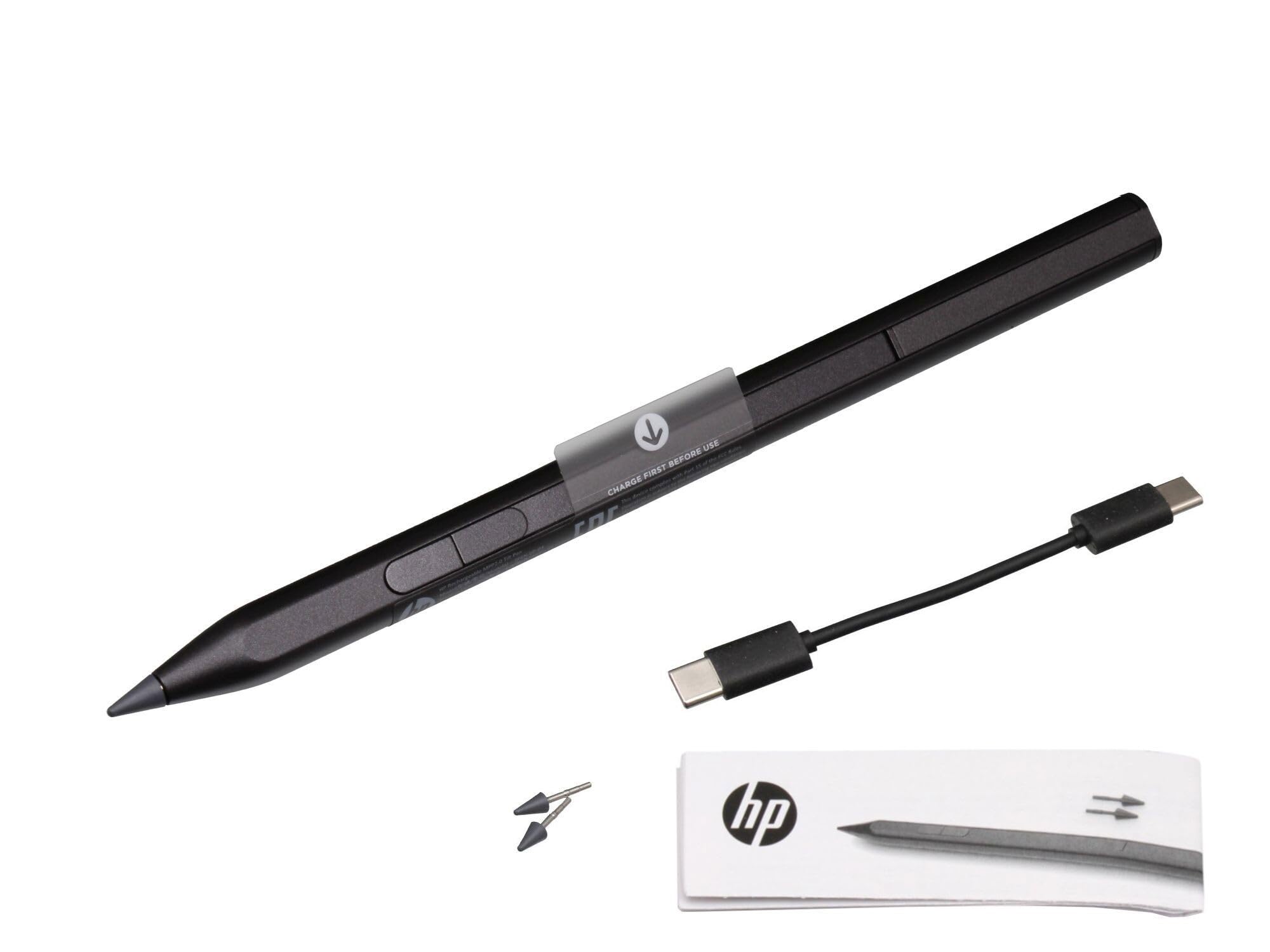 HP 3J122AA#ABB Original Tilt Pen MPP 2.0 schwarz für Spectre x360 15-df0000, 15-df1000, 13-aw0000, Envy x360 13-ay0000