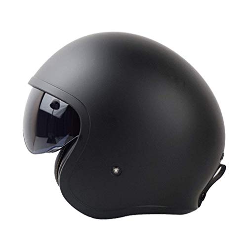 Moto-Helm Vespa-Helm Retro Bobber Vintage Roller-Helm Pilot Chopper Cruiser Mofa Biker Jet-Helm Harley Vintage Halbhelm & middot; ECE-Zertifiziert (55-61 cm)