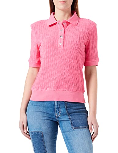 Love Moschino Women's Regular fit Short-Sleeved Sweatshirt, Fuchsia, 44