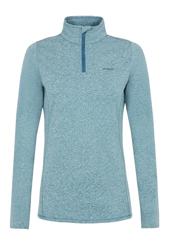 Protest Ladies 1/4 Zip Top FABRIZM 10K Wasserdicht Und Atmungsaktive Elastischer Stoff Jewel Blue XL/42