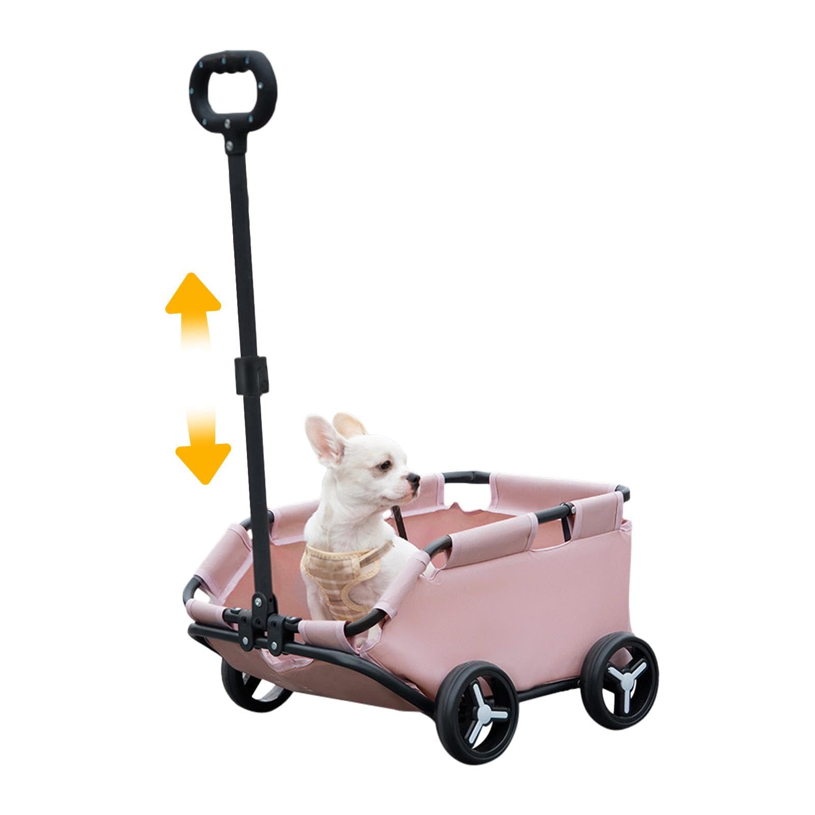 Kinderwagen für kleine Hunde | Kinderwagen für Katzen – Trolley für Haustiere, faltbar, leicht, für Hunde | für Reisen | Shopping | Gehen | Spielen