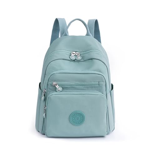 QSFZ NICHANGHUA Frauen Rucksack Oxford Weibliche Einfachheit Rucksack Multi Tasche Und Große Kapazität Schule Tasche Dame Freizeit Reise Rucksack (Color : Lake Blue)