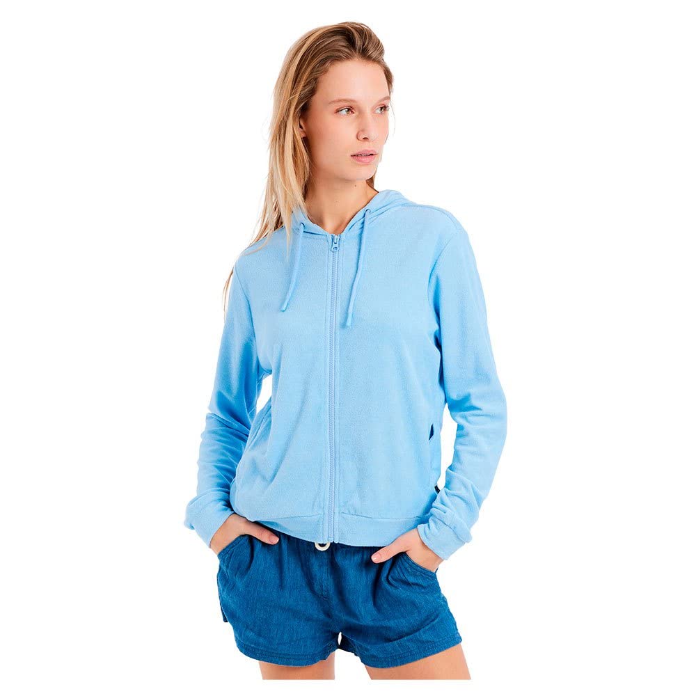 Protest Ladies Full Zip Hoodie NXGMAYON Chambray Blue S/36