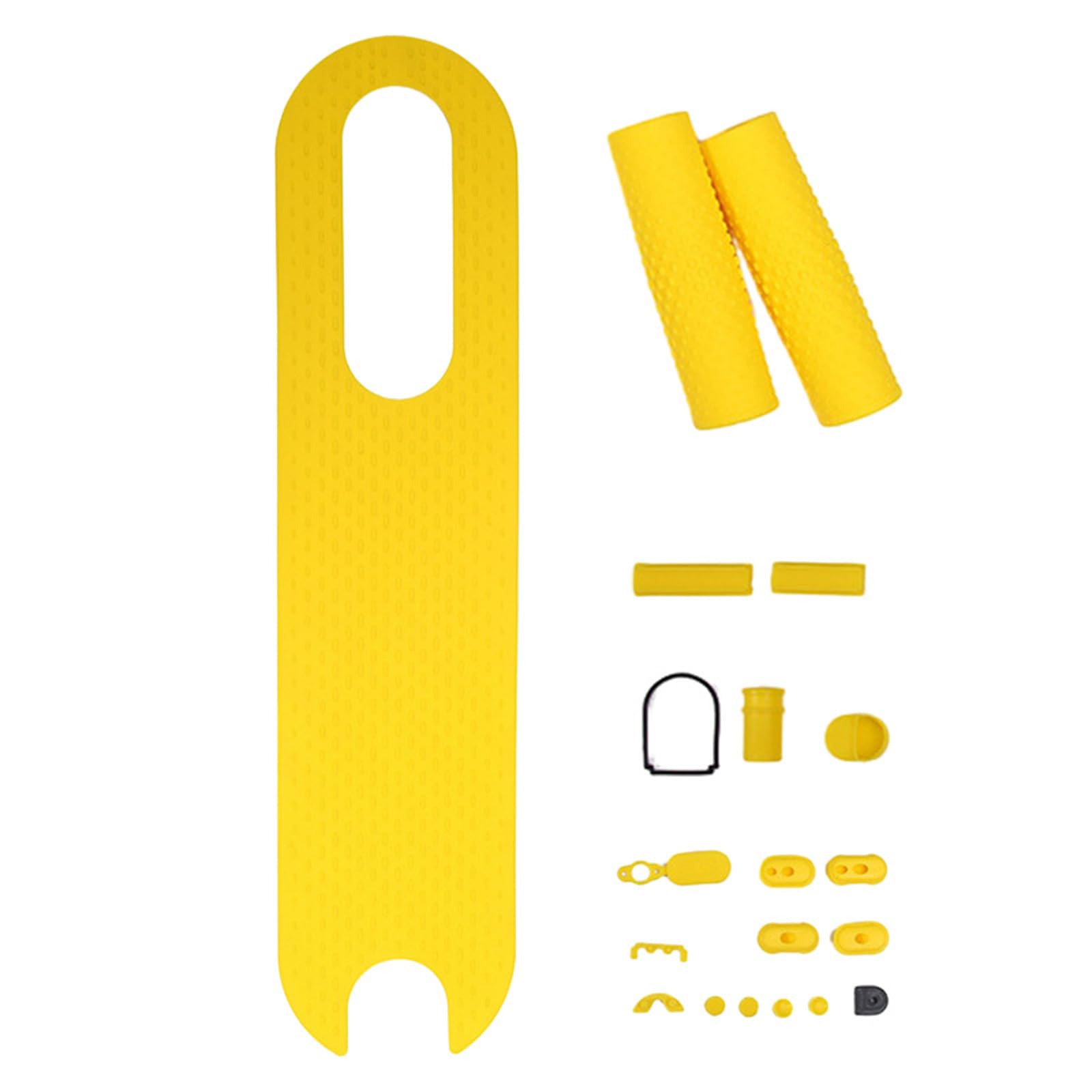 Zeiwohndc Elektroroller-Fußmatte aus Silikon, rutschfest, für Elektroroller, Pedalaufkleber-Set