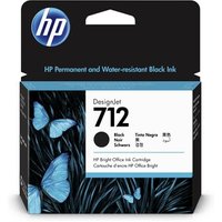 HP 712 schwarz DesignJet Druckerpatronen 3ED71A, 80 ml