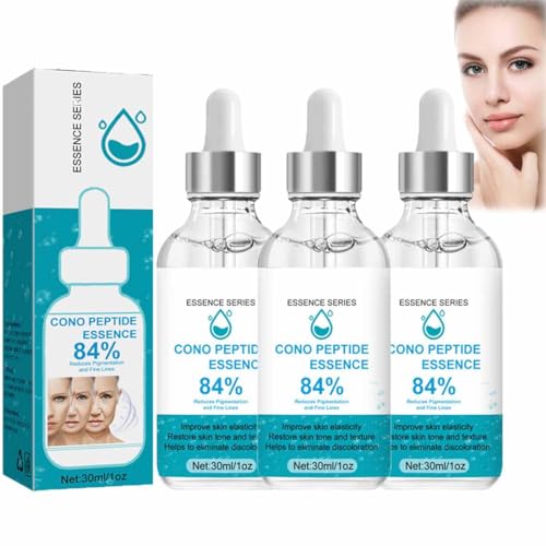 Effective Anti-Ageing,Cono Peptide Essence 84%,Anti-Wrinkle Essence Series,Skin Deep Moisturizing Face Essence,High Hydrating Anti-Aging Essence,Reduce Pigmentation and Fine Lines (3PC)