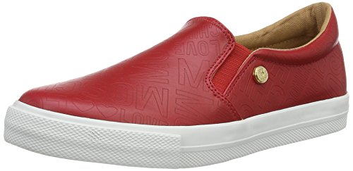 Love Moschino Damen Sneakers, Rot (Red 500), 36 EU