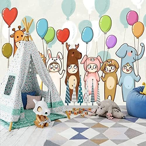 XLMING Cartoon Luftballon Kinderzimmer 3D Tapete Home Dekoration Wohnzimmer Sofa Schlafzimmer Tv Hintergrund Wand-300cm×210cm