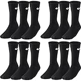 Nike Value Cotton Crew Socken Farbe: 12x Schwarz; Größe: M = 38-42