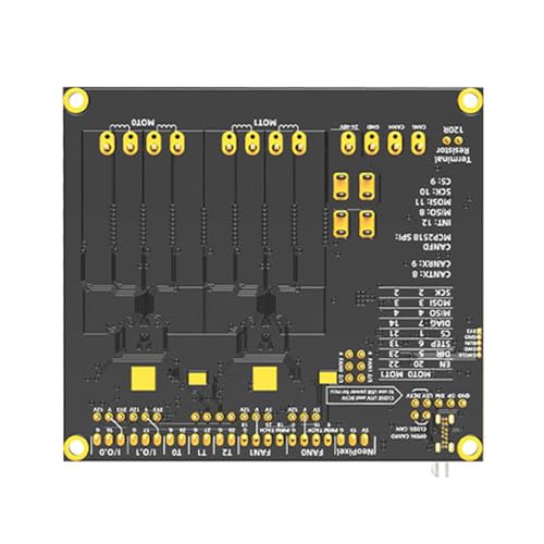 Osdhezcn Erweiterte Doppelsteuerplatine Zwei TMC5160 Und Autosicherungen 60 V StrideMaxMax Platine Für 3D Druck USB & CAN Unterstützung Einfache Installation