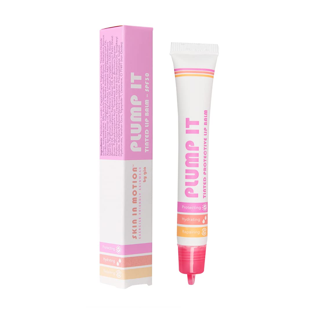 Skin in Motion Plump It Lippenbalsam, getönt, LSF 30, Sheer Berry