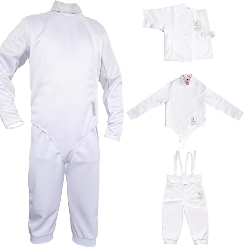 LEONARK 350NW Fechten Uniformanzug - Hosen Jacke Weste Set für Folie Degen Säbel (Set, 22)