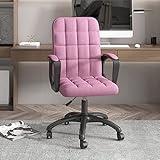 Bürostuhl, Gaming-Stuhl, Computerstuhl, moderner Bürostuhl, Leinen, gepolstert, Drehstuhl, höhenverstellbar, Computer-Schreibtischstuhl mit Rollen, ergonomischer Chefsessel für Vorwärtsfahren