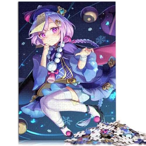 Puzzle für Genshin Impact Qiqi, schwierige und anspruchsvolle Puzzles, 1000-teiliges Holzpuzzle für anspruchsvolle Puzzlespiele und Familienspiele, 1000 Teile (50 x 75 cm)