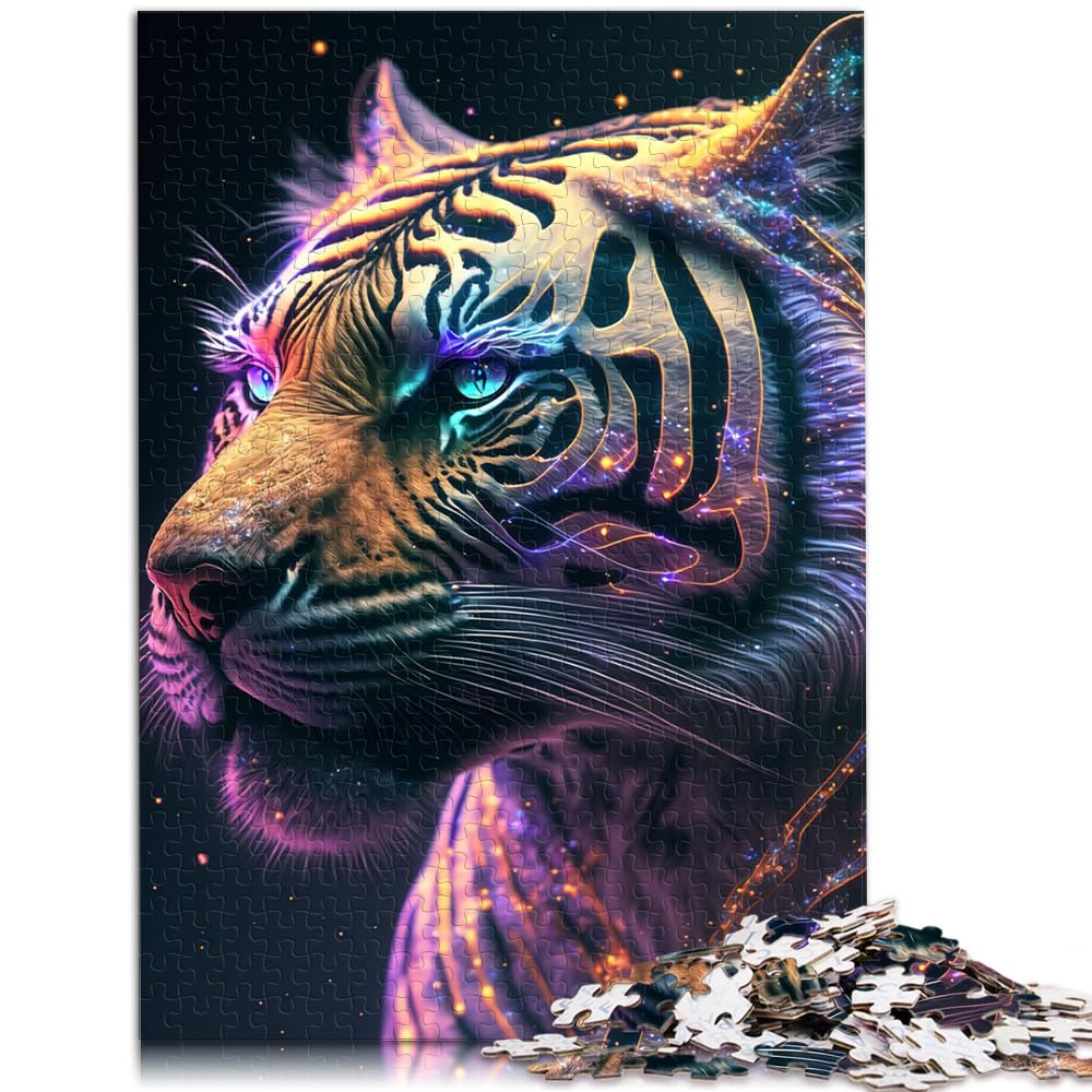 Puzzle für Cosmic Tiger, 1000 Puzzles für Erwachsene, Holzpuzzles, Spielzeugpuzzles, Lernspiele, Stressabbau-Puzzles, 1000 Teile (50 x 75 cm)