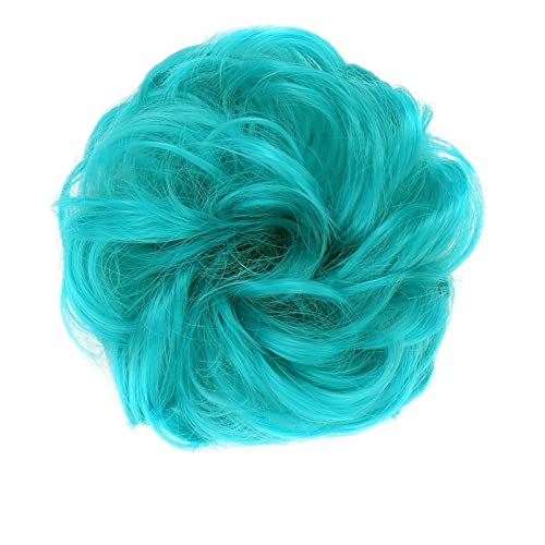 Bun Haarteile Lockiges gewelltes Haargummi-Donut-Chignon-Haarteil for Frauen, unordentlicher Dutt, Haarverlängerungen, synthetischer Haarknoten, elastisches Band, Haargummis, Hochsteckfrisur, Pferdesc