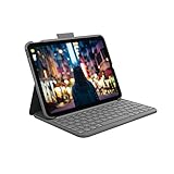 Logitech iPad (10. Generation) Tastatur-Case | Slim Folio mit integrierter kabelloser Tastatur - Graphit