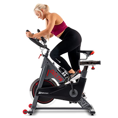 Hop-Sport Indoor Cycling Bike Fahrrad HS-065IC - Speedbike mit LCD-Display und 20 KG Schwungrad - bis 150kg