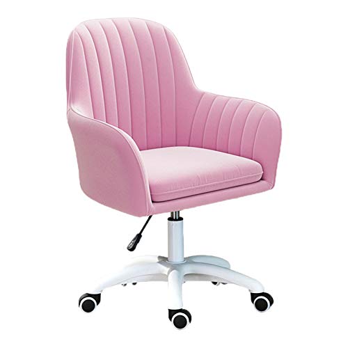 QYZUJIKL Drehbarer Schreibtischstuhl, Arbeitszimmer-Drehstuhl, ergonomischer Bürostuhl, mit Samt gepolsterter Computerstuhl, einstellbare Höhe: 42–52 cm für Home-Office-Stuhl