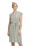 Cartoon Damen Sommerkleid ohne Arm Cream/Green,40