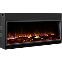 Richen Elektro-Einbaukamin 'Amazona 44' schwarz 2000 W, Wifi 3D-Flammeneffekt Fernbedienung 113,2 x 56 x 21 cm