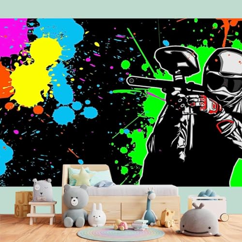 Paintball Spiele Werbung Borad Fotografie Hintergründe Lass Uns wachsen verrückt Hintergrund Studio Baby Geburtstag Urlaub Party Teambuild 210X150cm