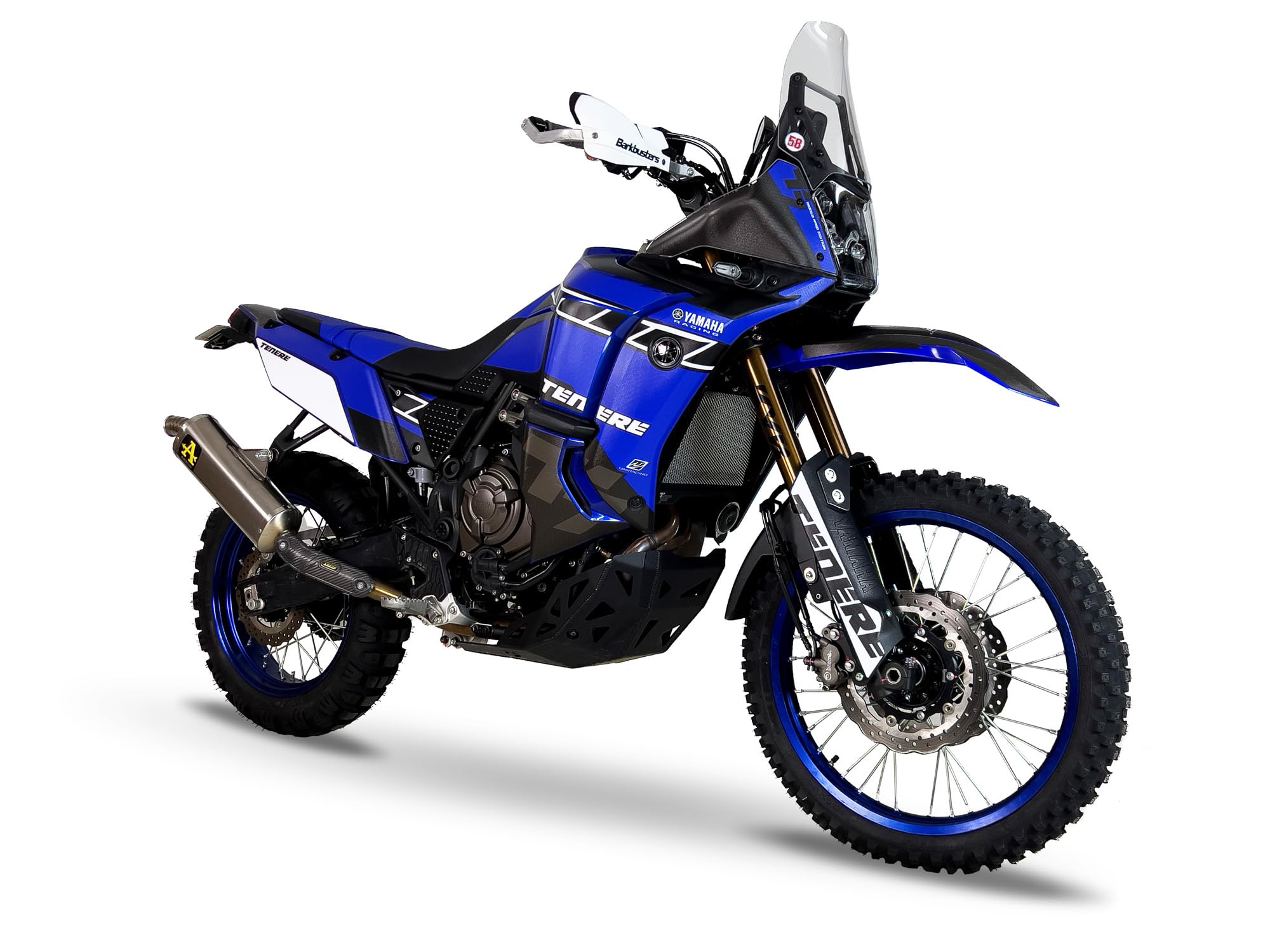 UNIRACING Dekorations-, Griff- und Schutzset für Yamaha Tenere 700 World Raid 2022-24. 60th Anniversary. Standard