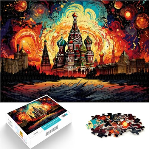 Puzzle für Farbe, Russland, St. Petersburg, 1000 extragroße Teile, Holzpuzzle, einzigartige Heimdekoration und Geschenke, 1000 Teile (50 x 75 cm)