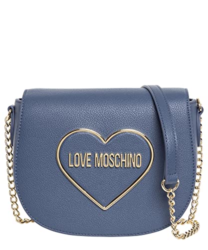 Love Moschino Damen Borsa Pu Denim Umhngetasche, Denimblau