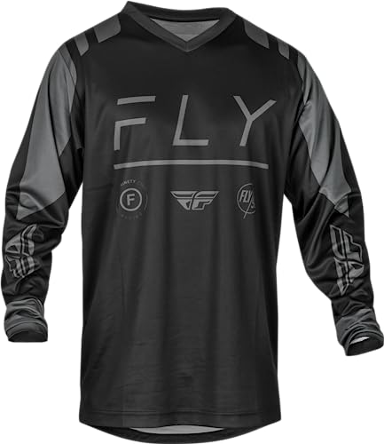 Fly Racing F-16 Herren-Trikot, Schwarz/Anthrazit, Größe XXL